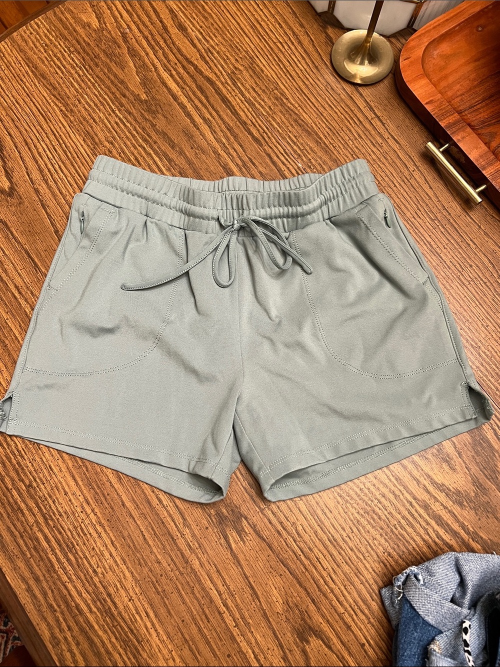 Cynthia Rowley Sage Drawstring Athletic Shorts